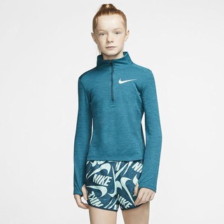 Top Nike Maneca Lunga 1/2-Zip Running Fete Turcoaz | TICA-85427